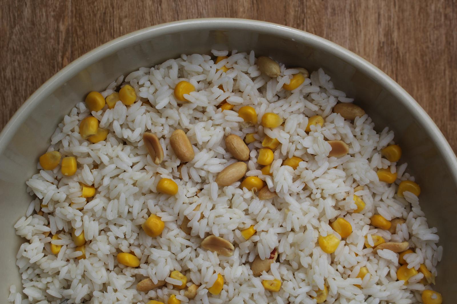 Erdnuß-Mais-Reis – Utas Glück