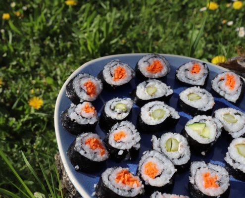Vegan | Sushi | Vegane Familienküche | Glücksküche | Veganes Sushi | utas_glueck