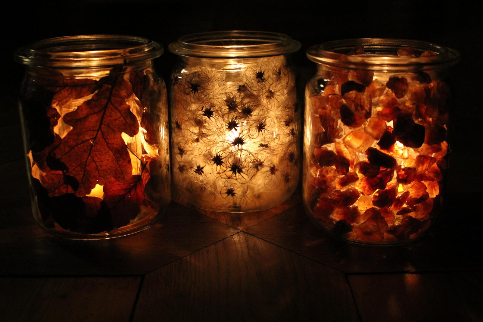 Kerzengläser|Zauberlichter|Windlichter|Windlichter DIY|DIY|Upcycling|Naturmaterialien|Zero Waste