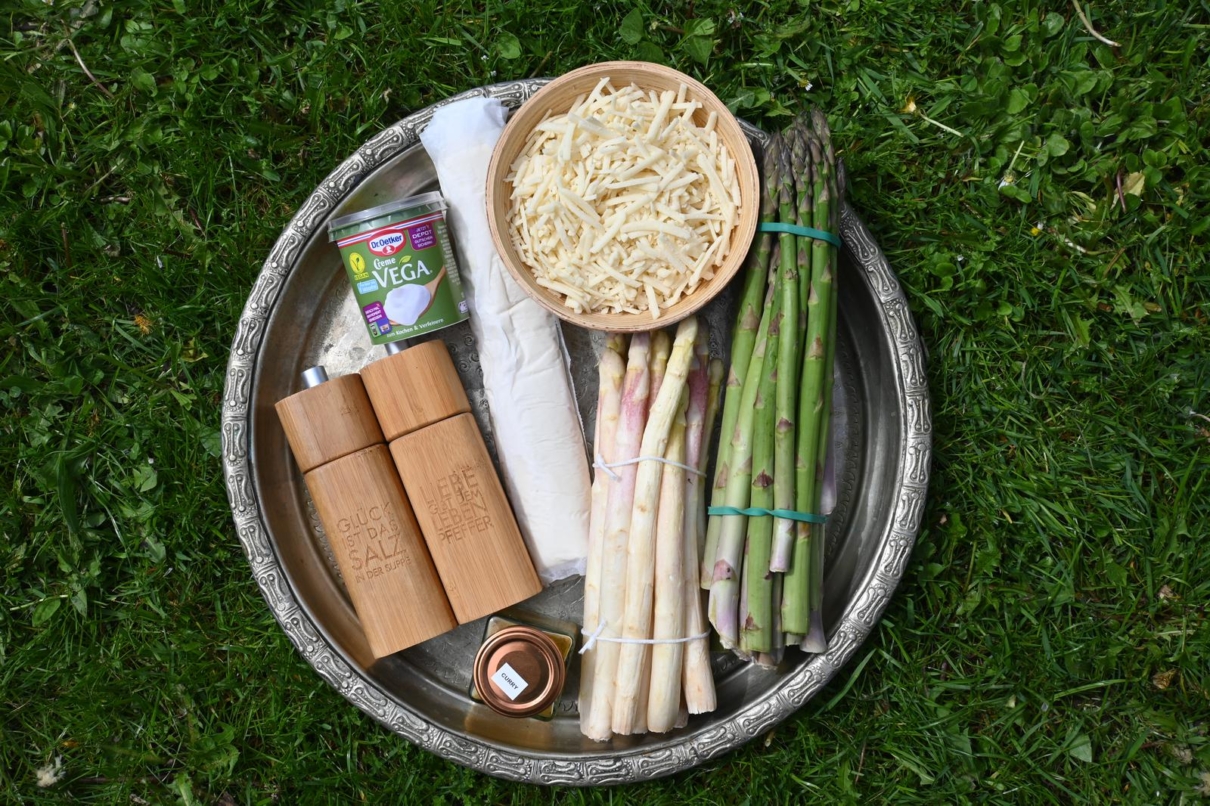 Vegane Spargelquiche – Utas Glück