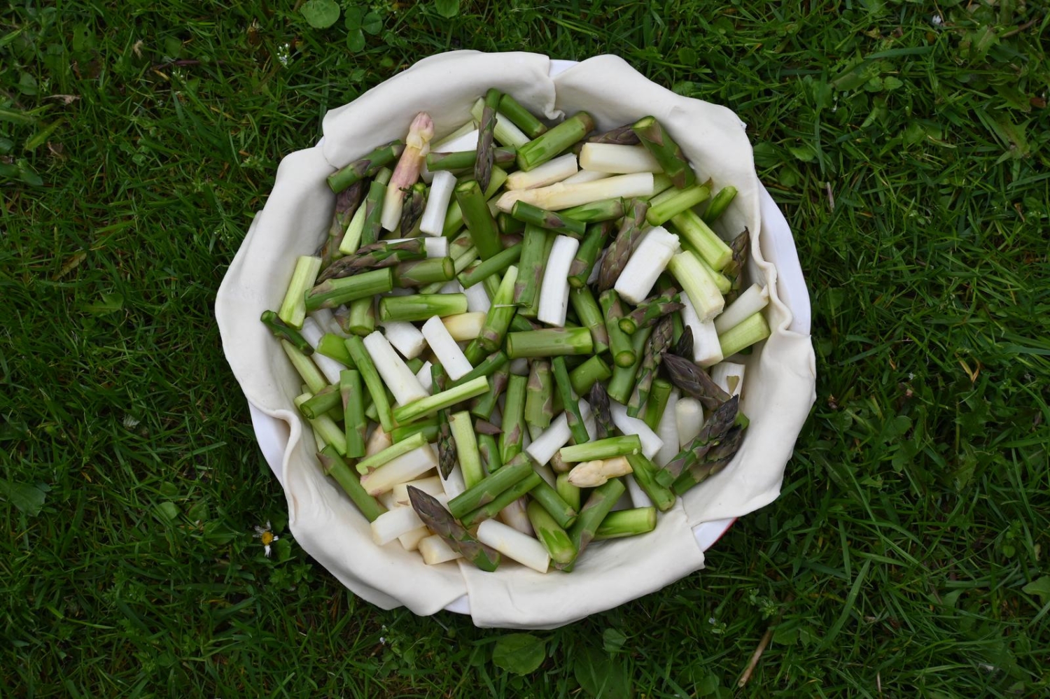 Vegane Spargelquiche – Utas Glück