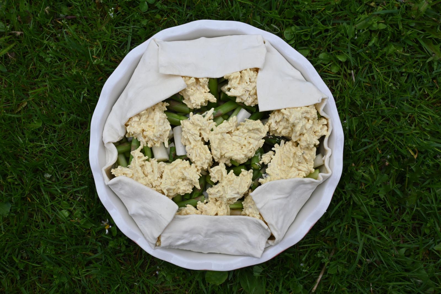 Vegane Spargelquiche – Utas Glück