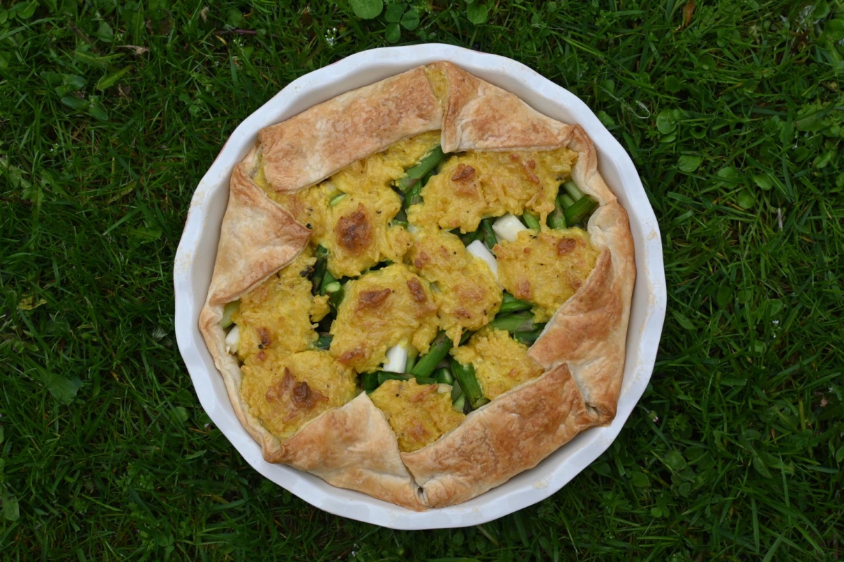 Vegane Spargelquiche – Utas Glück