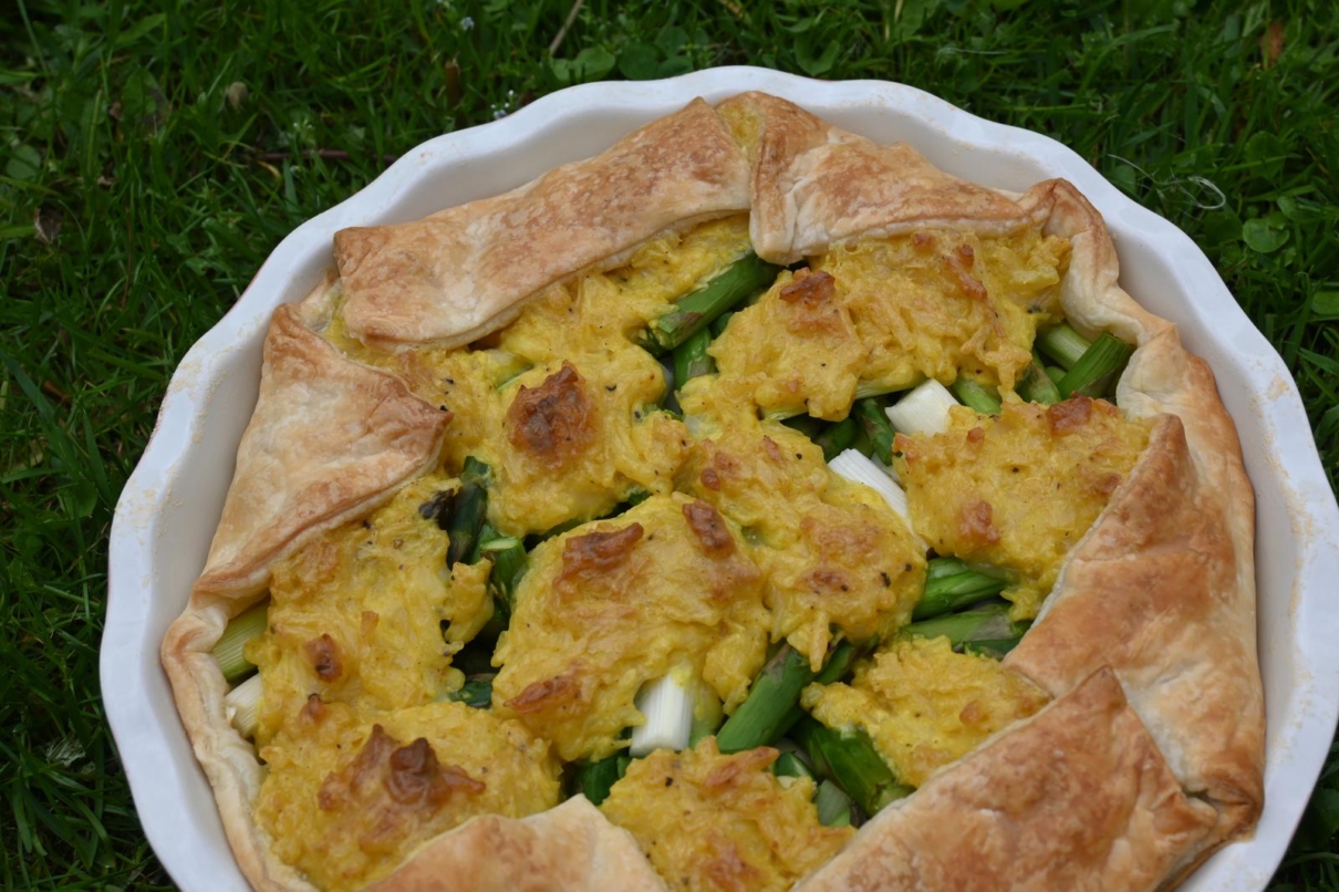 Vegane Spargelquiche – Utas Glück